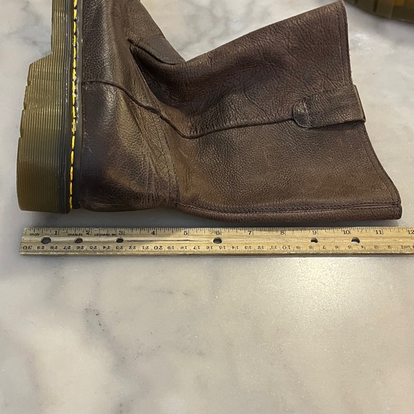 Dr. Martens Vintage Ranger Brown Leather Utility Slip On Steel Toe Work Boots - Picture 5 of 10